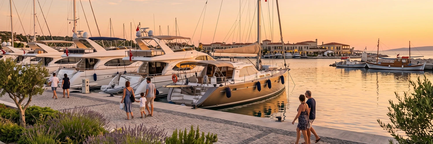 Alaçatı Marina’da Deniz ve Manzara Bir Arada