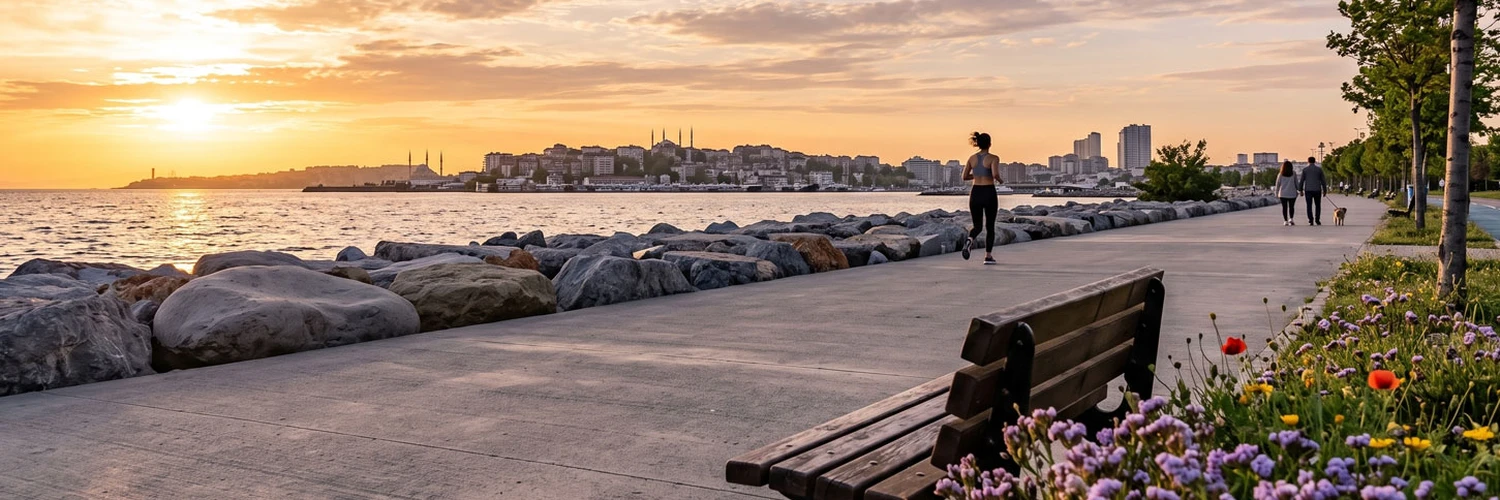 Pendik Sahili’nde Deniz ve Gün Batımı Keyfi