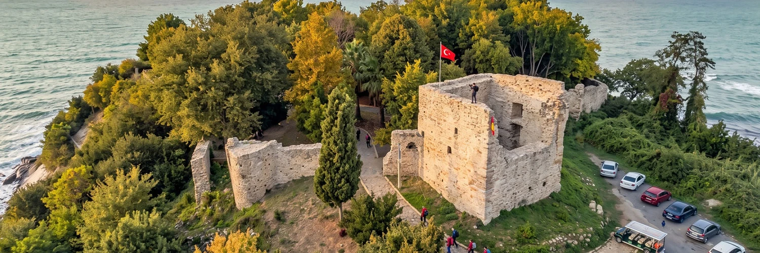 Çatalca’da Ceneviz Kalesi Ören Yeri